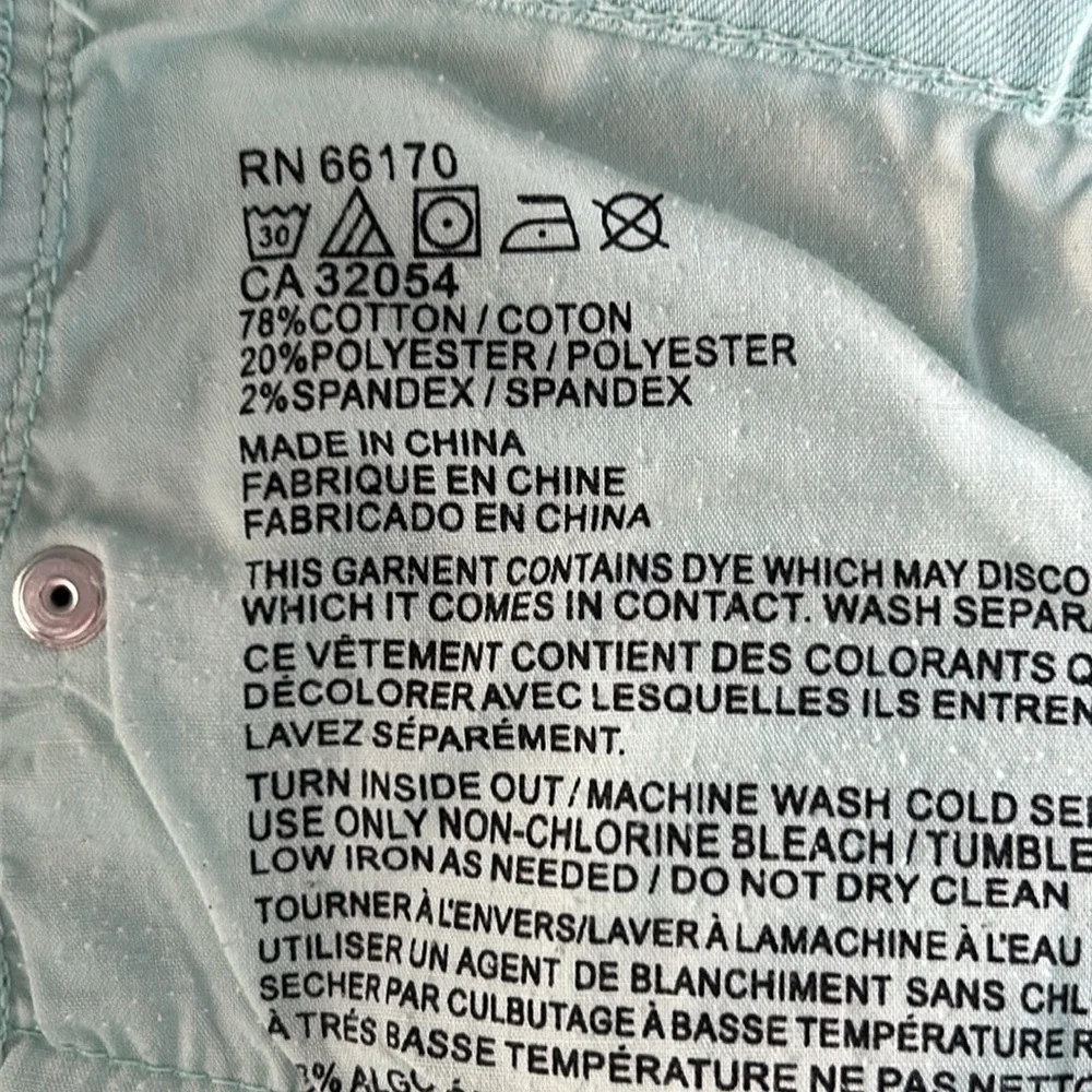 Urban Outfitters BDG mid rise twig grazer jeans size 30 aqua